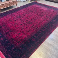 فرش ۹ متری ۷۰۰ شانه مرینوس اردکان - قرمز - تمیز