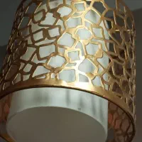 لوستر طلایی دونه ای 500|لوستر و چراغ آویز|همدان, |دیوار