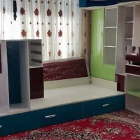 کمد اتاق کودک تمیز در حد نو|تخت و سرویس خواب|حمیدیا, |دیوار