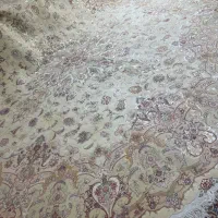 (فرش حق زاده)گرد قطر۴متر ۵۰ رج چله و گل ابریشم|فرش|تبریز, |دیوار