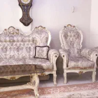 مبل استیل ۷ نفره و ناهار خوری ۸ نفره|مبلمان خانگی و میز عسلی|تهران, امامت|دیوار