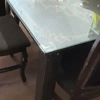 میزغذا خوری ۴نفره|میز و صندلی غذاخوری|زارچ, |دیوار