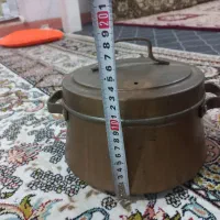 قابلمه مسی قدیمی سنگین بسیارمقاوم|ظروف پخت‌وپز|بهارستان, |دیوار