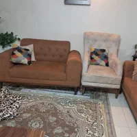 مبل هفت نفره ۲سال استفاده شده|مبلمان خانگی و میز عسلی|شاهین‌شهر, شهرک ردانی پور|دیوار