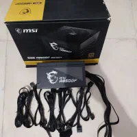 پاور ۸۵۰ وات msi گلد فول ماژولار با کابل ها وکارتن