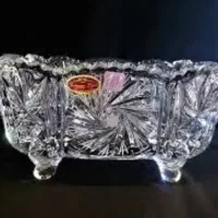 میوه خوری کریستال  اجیل خوری بوهیما تراش خورشیدی