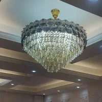 دوعدد لوستر سایز ۸۵ برلیان دوعدد لوستر کهکشانی|لوستر و چراغ آویز|باقرشهر, |دیوار