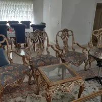 مبل سلطنتی ۷نفره و ناهارخوری ۸ نفره|مبلمان خانگی و میز عسلی|رشت, گلسار|دیوار