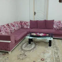 مبل L همراه با میز عسلی|مبلمان خانگی و میز عسلی|پیر سلیمان, |دیوار