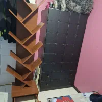 جا کتابی مدل درختی و میز کامپیوتر