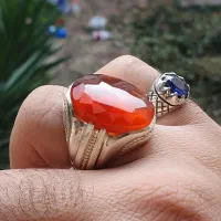 انگشتر عقیق دستساز تراش جواهری|جواهرات|گرگان, |دیوار