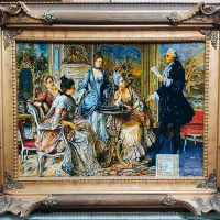 تابلو فرش دستبافت شاعر جوان