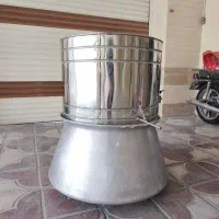 دیگ و سر دیگ عرقگیری ۱۲۰ لیتری(معاوضه دارم)