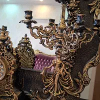 اینه شمعدان همراه ساعت|آینه|اصفهان, شهرک میلاد|دیوار