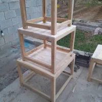 چهارپایه چوبی