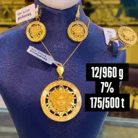 ست‌کامل طلا ورساچ۷٪(سبک)|جواهرات|تبریز, |دیوار