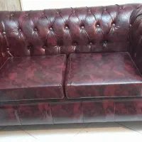 مبل چستر چرمی / در حد نو / ۴ نفره|مبلمان خانگی و میز عسلی|تهران, سلسبیل شمالی|دیوار