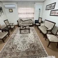 مبل کلاسیک چوب راش ۹نفره بسیار زیبا وشیک وکم جا