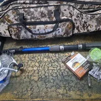 لنسر ماهیگیری با لوازم