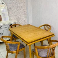 میز نهارخوری چوبی|میز و صندلی غذاخوری|اهواز, بهارستان|دیوار
