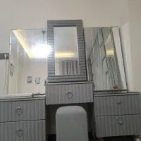 میز آرایش 5کشو همراه پاتختی|تخت و سرویس خواب|گرمدره, |دیوار