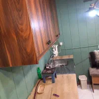 کابینت دیواری وکابینت کف بهمراه سینک کافه قهوه