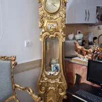 ساعت منبتی ایستاده تمام چوب