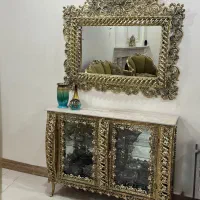 آینه کنسول آبکاری برنز