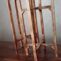 پایه گلدان چوبی استند گلدان باکس چوبی