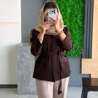 کت مزونی ترند قهوه ای