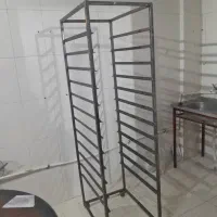 ریل (گاری) قنادی همراه ۷ عدد دیس