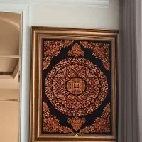 تابلو فرش تمام ابریشم نفیس اصل قمی|تابلو فرش|مشهد, سجاد شهر|دیوار