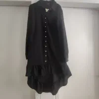 تونیک مشکی مجلسی دخترانه سایز ۳۶ـ۳۸