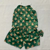 ست تاپ و شلوارک ساتن