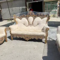 مبلمان سلطنتی ۷نفره ورق طلا