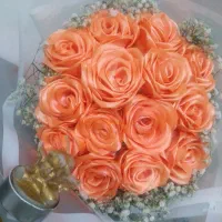 دسته گل روبانی