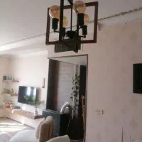 دوعدد لوسترچوبی وفلز چهارشاخه یدونهم فلز