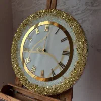 ساعت دیواری لوکس رزینی|ساعت دیواری و تزئینی|بهبهان, |دیوار