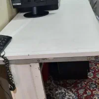 میز اداری پایه فلزی سطح فایبر گلاس ۷۴*۱۳۰