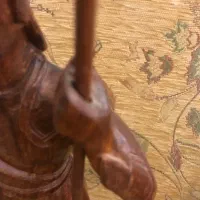 مجسمه چوبی هندی سرباز جنگجو|مجسمه، تندیس، ماکت|تهران, مجیدیه|دیوار