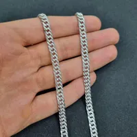 زنجیر نقره مردانه ایتالیایی رادیوم دار (گردنبند)