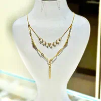 گردنبند دو طبقه طلا|جواهرات|بندرعباس, |دیوار