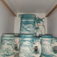 پارچ و ۶ عدد لیوان رنگ خاص