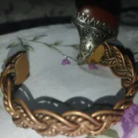 انگشتر تخصیص یمنی با دستبند قدیمی|کلکسیون اشیاء عتیقه|خرم‌آباد, |دیوار