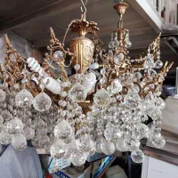 لوستر برنجی|لوستر و چراغ آویز|قزوین, |دیوار