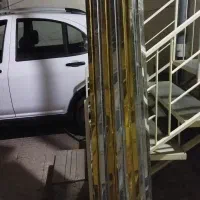 نمای بالای یخچال سه در  الکترو استیل تمیز دو رنگ