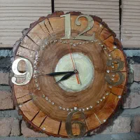 ساعت دیواری چوبی|ساعت دیواری و تزئینی|خوی, |دیوار