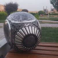 گلدان مسی قلم بزم خیام|صنایع دستی و سایر لوازم تزئینی|اصفهان, سلطان‌آباد|دیوار
