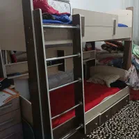 تخت دوطبقه جوان|تخت و سرویس خواب|تهران, امجدیه (خاقانی)|دیوار
