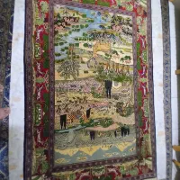 فرش‌دست‌بافت‌‌شادسر‌کاشان‌‌نقشه‌شکارگاه|فرش|گرگان, |دیوار